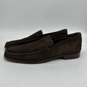Adam Derrick To Boot New York Shoes Loafer Mens 10.5 Dark Brown Leather Suede